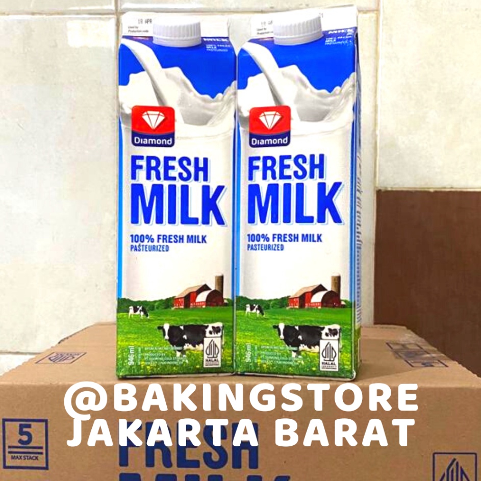

YRXX5228 Dijamin Ori Susu Segar Fresh Milk Diamond 946ml | Susu Pasteurisasi