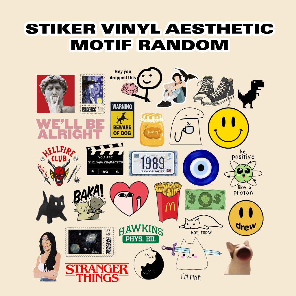 

STICKER AESTHETIC STIKER LAPTOP MOTIF RANDOM stickeraesthetic stikermurah stikerglossy stikertumblr stikerlaptop