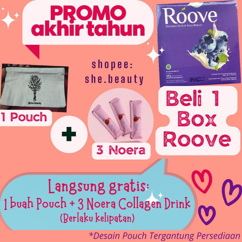 [PROMO] Roove Collagen Beauty Drink/Minuman Kolagen (Ori Bersegel Hologram)