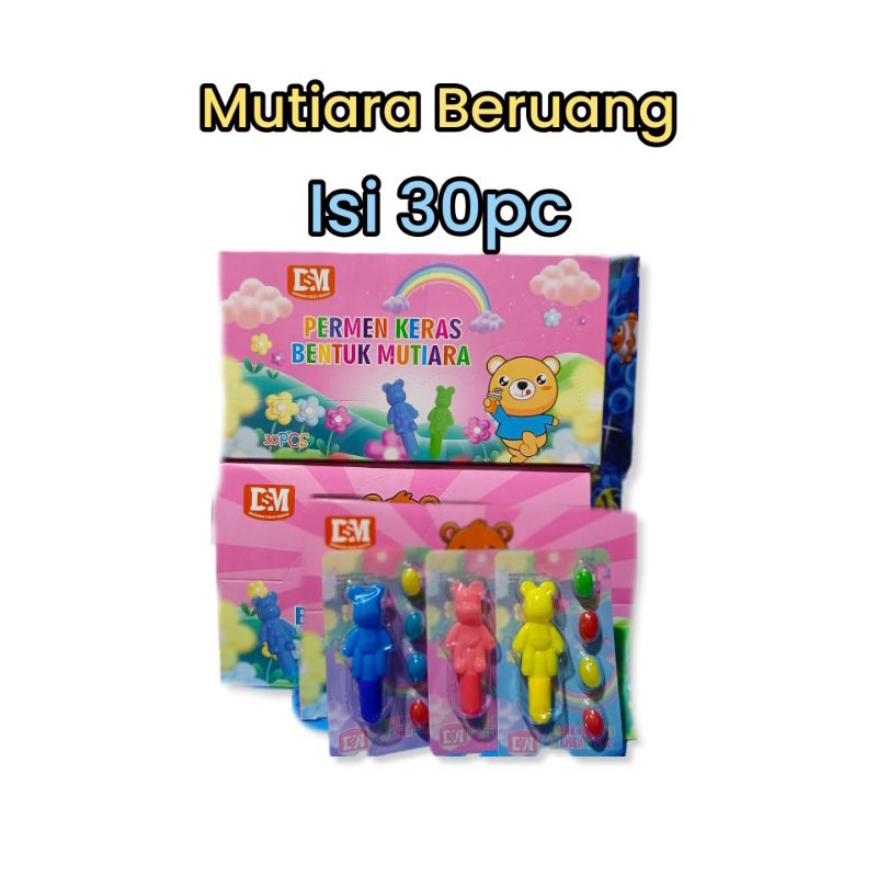 

Candy permen Mutiara bentuk Beruang isi box 30pc