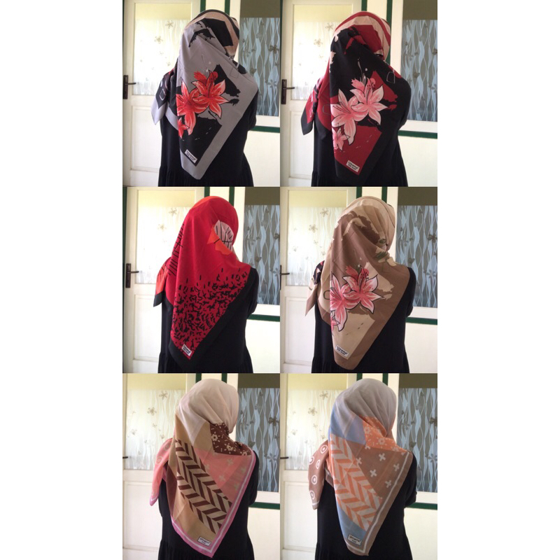 [FREE GIFT] KERUDUNG SEGIEMPAT MOTIF | HIJAB MOTIF SEGIEMPAT | SILK UMAMA | VOAL UMAMA