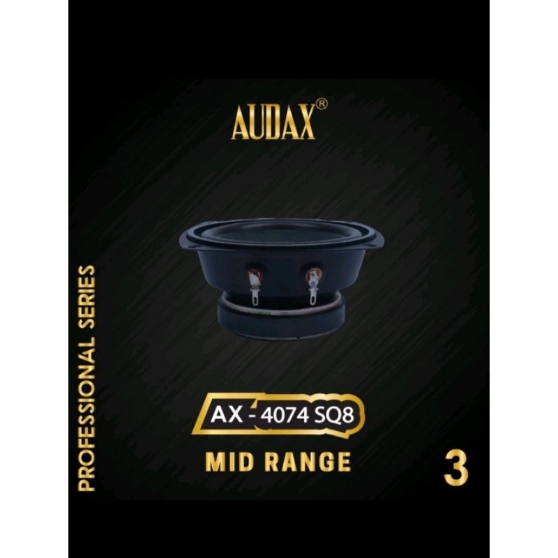 spiker midle 4inchi audax ax 4074 sq8 speaker 4" midrange spiker mid 4in