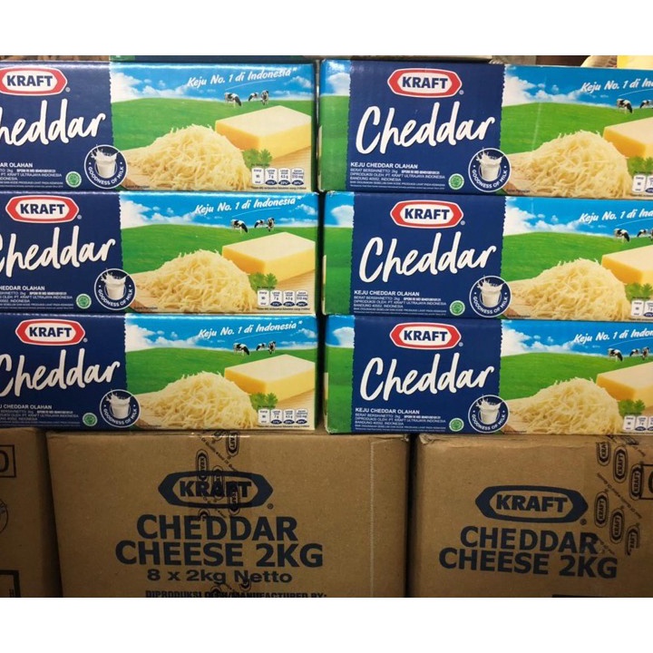 

HOT SALE!! Keju kraft cheddar kemasan 2kg.