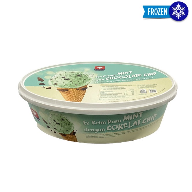 

☄️NEW✨ DIAMOND ICE CREAM MINT WITH CHOCOLATE CHIP 700 ML