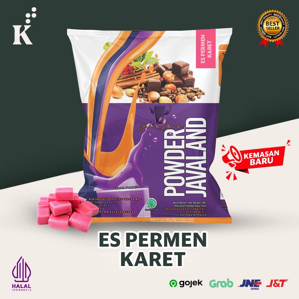 

✾SUPER DISKON♥ Bubuk Minuman Bubble Drink rasa Es Permen Karet ORIGINAL Javaland 1kg