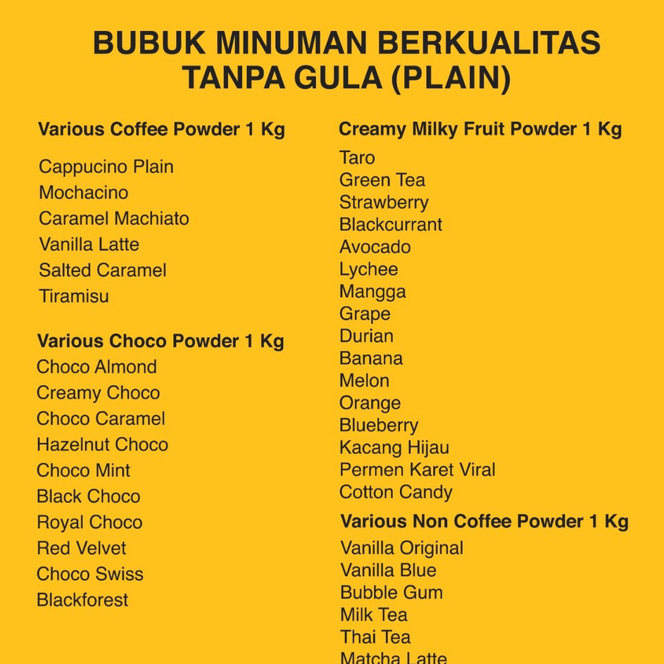 

Bayar Di Tempat⁂➞ Grosir Serbuk Minuman Aneka Rasa Bubuk Minuman Kekinian Harga Grosir Bubuk Minuman Aneka Rasa Premium Powder Drink JPS 1Kg Bubuk Minuman Terbaik 0100 ☋