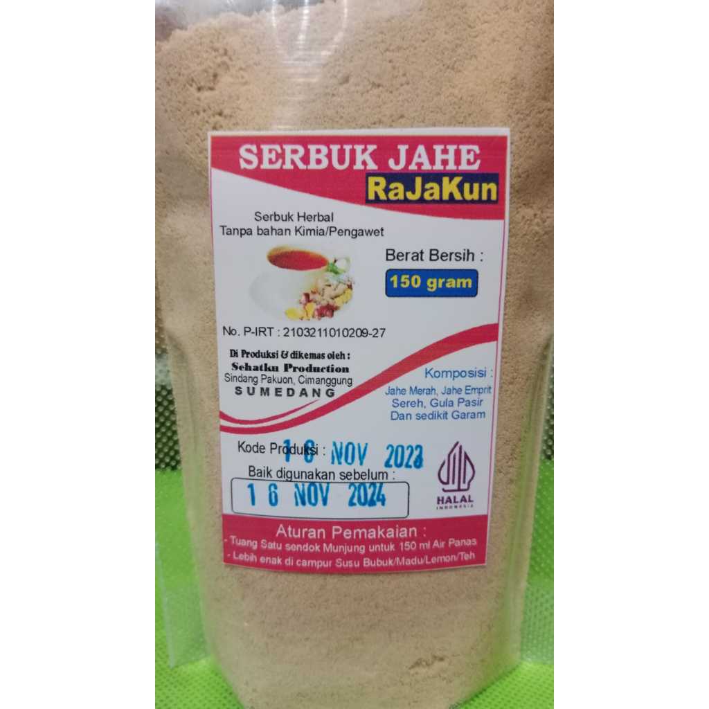 

Serbuk Herbal Jahe, Jahe Merah, Minuman kesehatan