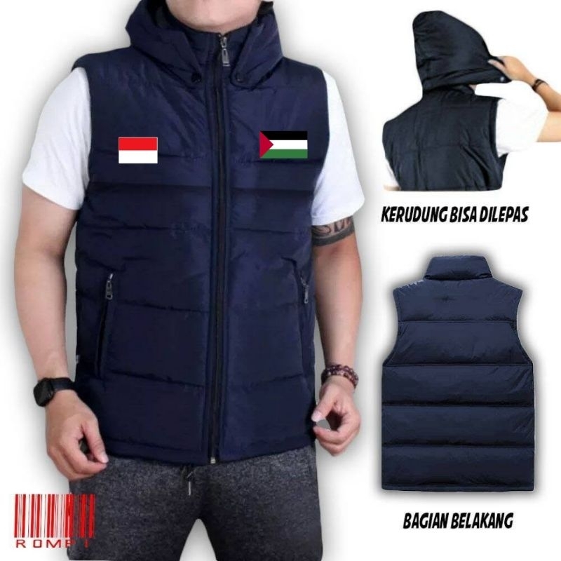 Rompi palestina rompi jaket bendera Palestina