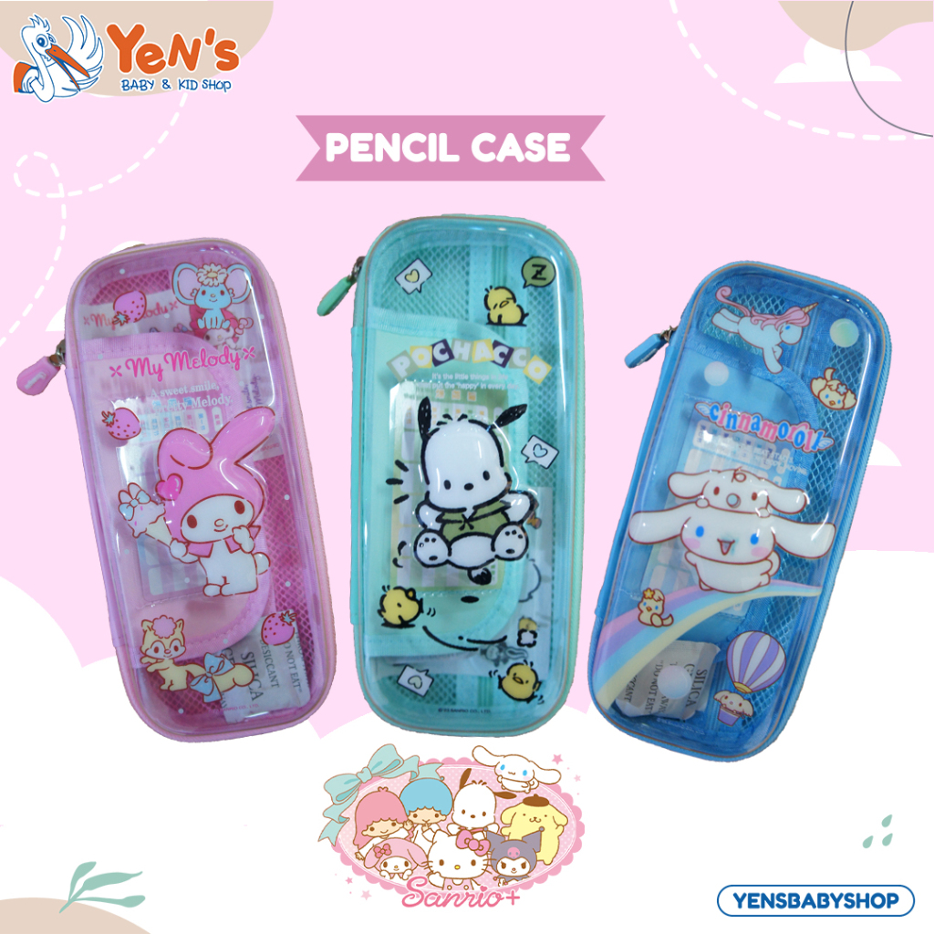 

Pencil case sanrio Transparant / kotak pensil anak Timbul karakter lucu 85092