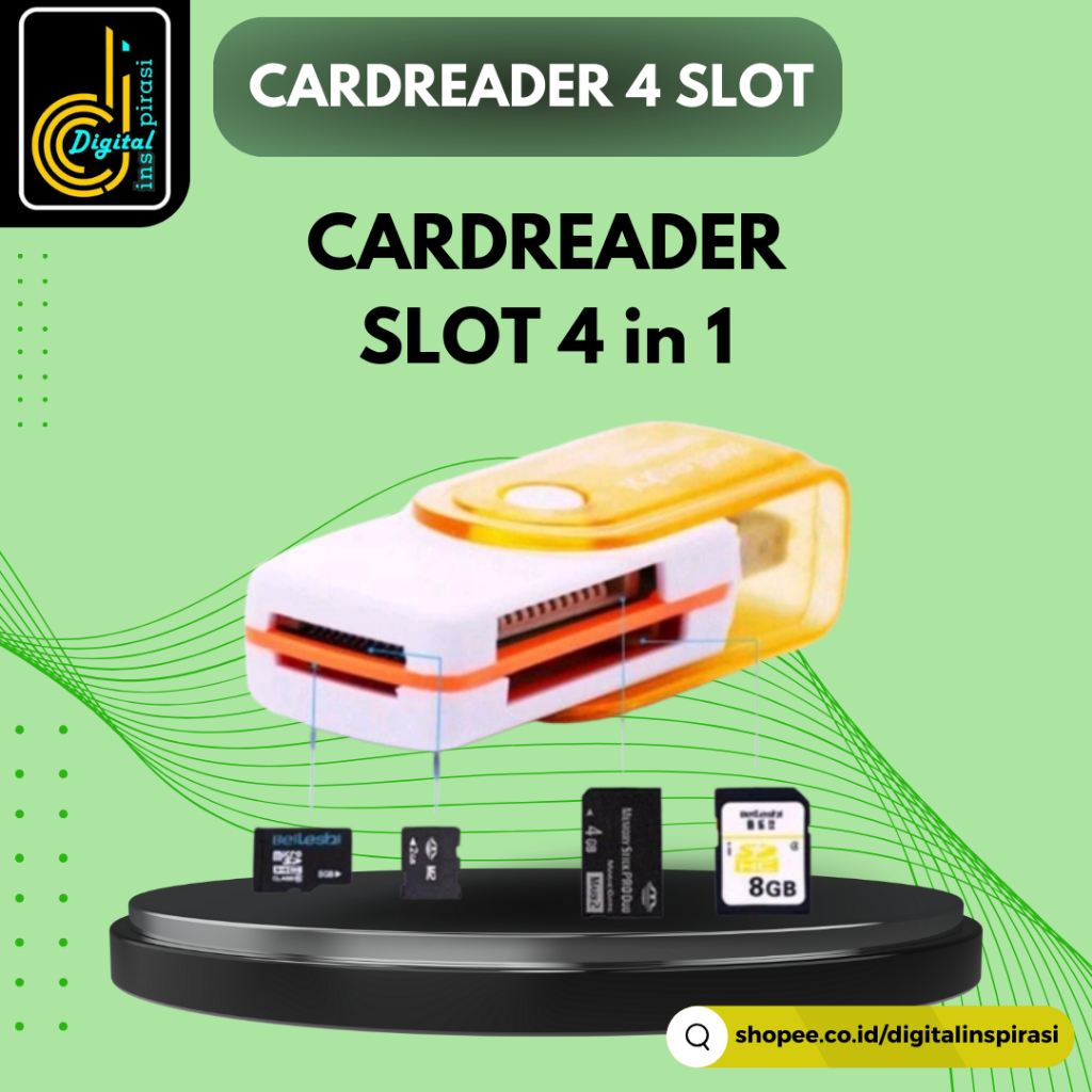 Card Reader 4 Slot Multi Memory Card Reader MMC Card Reader Micro SD