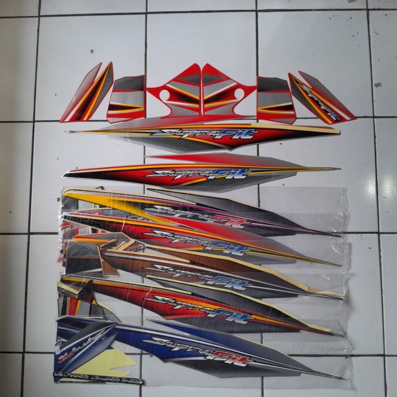 (Bisa COD) Sticker Supra fit new 2006-2007 ORI Striping standar supera fit new Full body