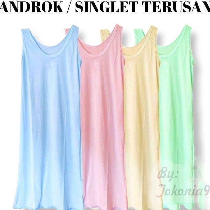 Termurah Androk Singlet Terusan Panjang Wanita.