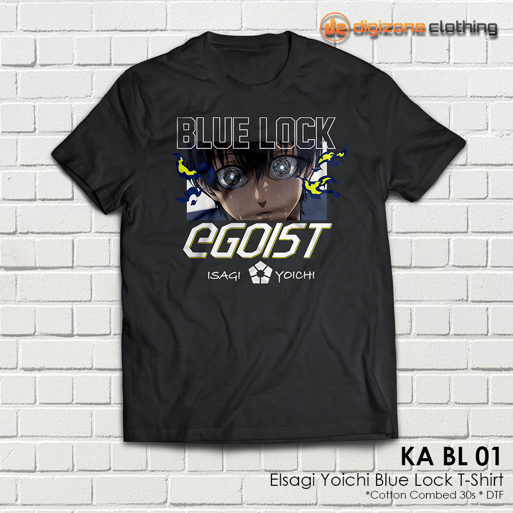 Kaos Anime Blue Lock Isagi Yoichi Egoist T-Shirt KA BL 01