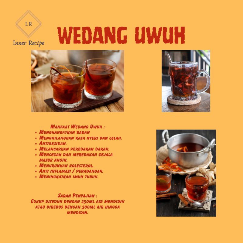 

minuman Wedang Uwuh Kemasan / Wedang Uwuh tea bag Racikan rempah tradisional Indonesia kantong Teh minuman sehat