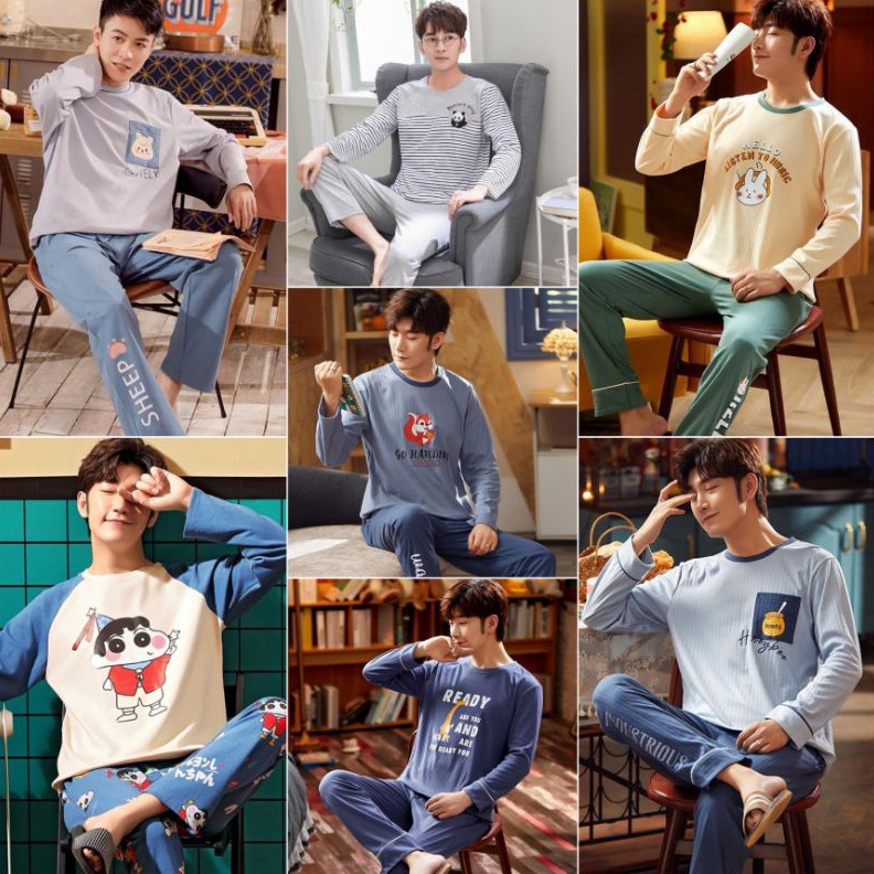 12.12 ✨SALE✨ stelan piyama pria dewasa import / piyama laki-laki / piyama import premium / grosir pi