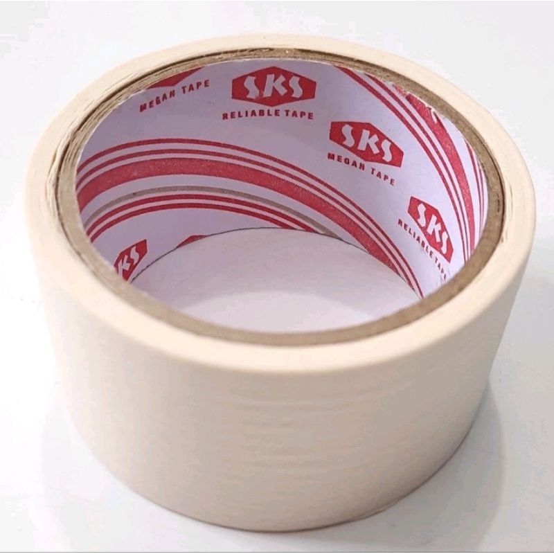 

Isolasi lakban kertas masking tape 1/2" 1" 2" inci solatip