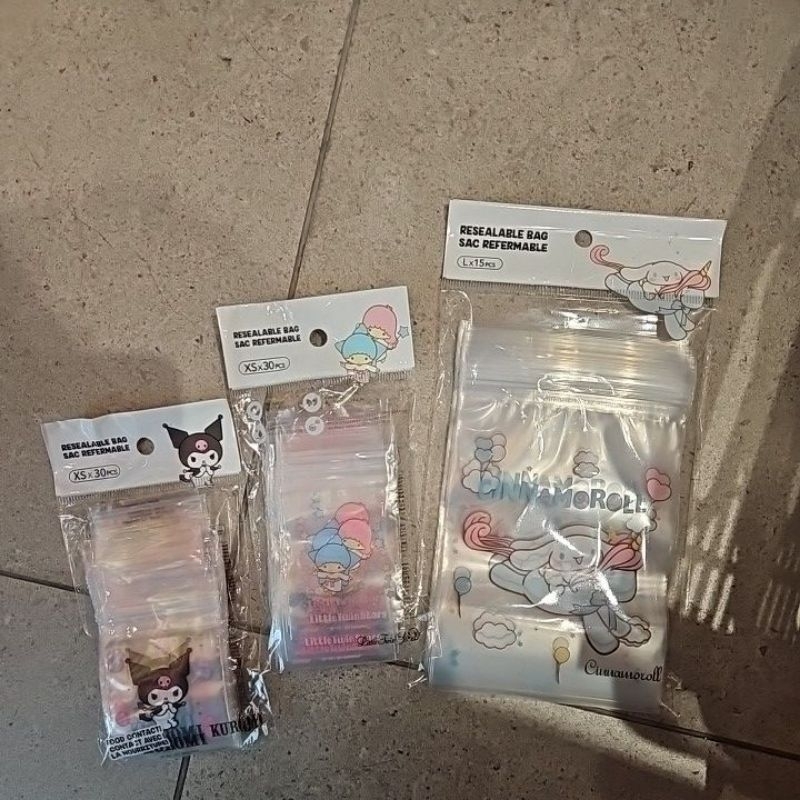 MINISO SANRIO REUSABLE SEALER BAG LITTLE TWINS CINNAMOROLL KUROMI