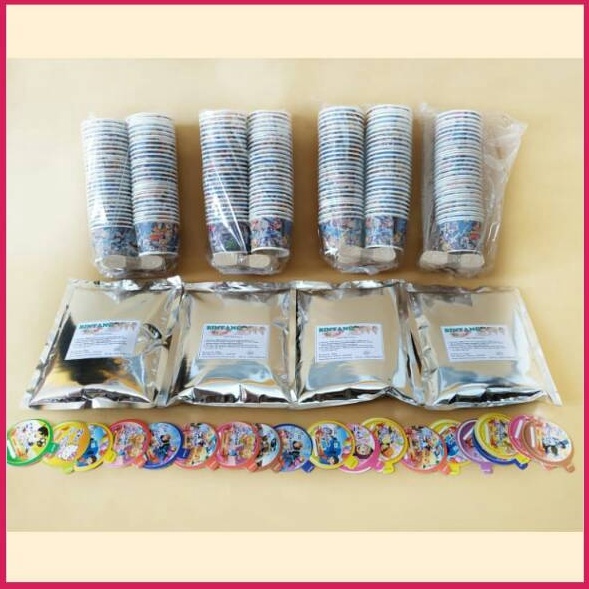

BQNC0296 ORIGINAL% paket bubuk Es Krim komplit 4 RASA