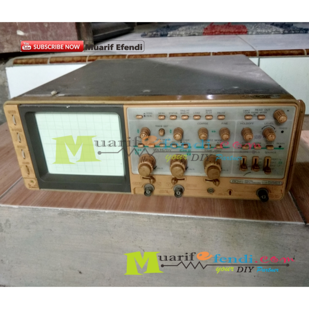 COR5561 20MHz 60MHz Analog Oscilloscope SEMI DIGITAL Oskiloskop Analogue BEKAS Original Asli Ori