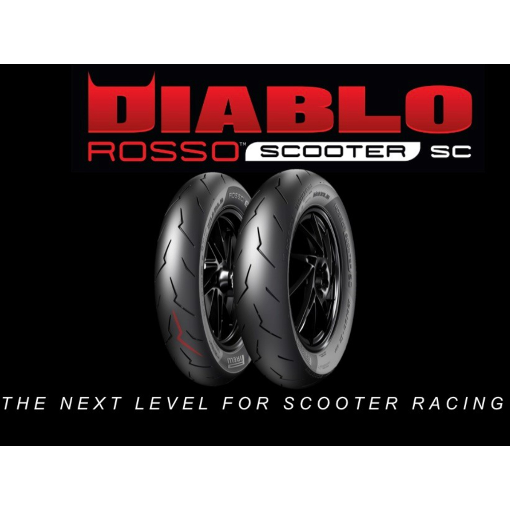 Ban scoopy Donat 100/90 R12 120/80 R12 Pirelli Diablo Rosso Scooter 100/90 R12 120/80 R12 untuk Vesp
