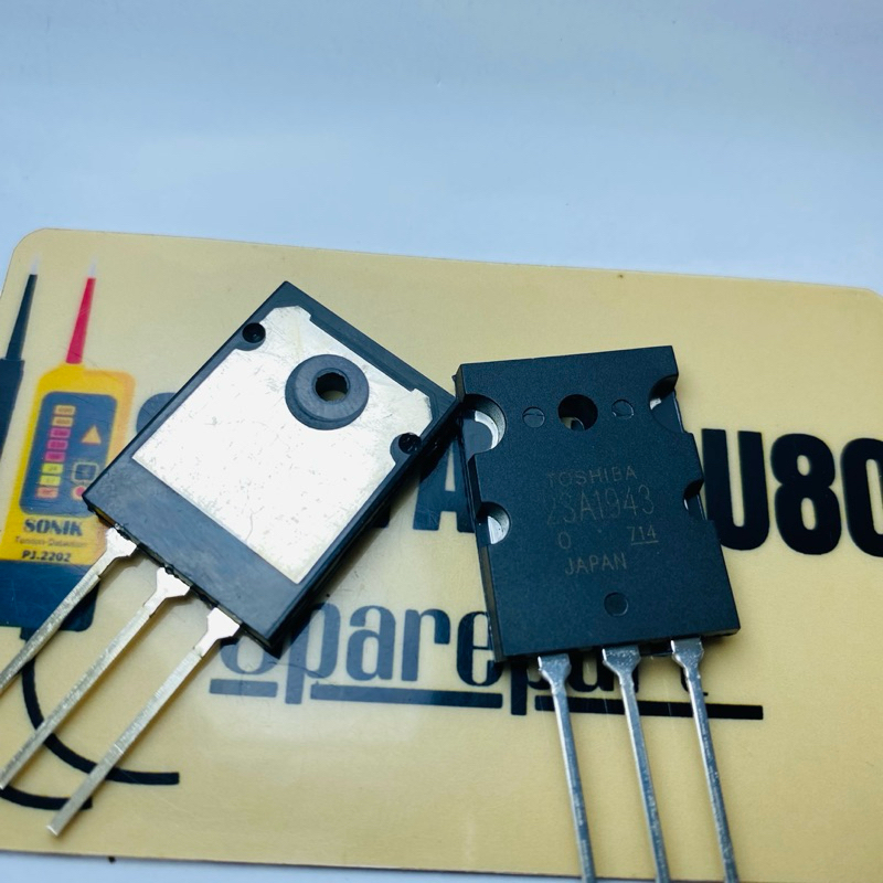 TR FINAL THOSIBA 2SA1943 /2SC5200 LOT 714 KAKI LANCIP ORIGINAL THOSIBA JAPAN