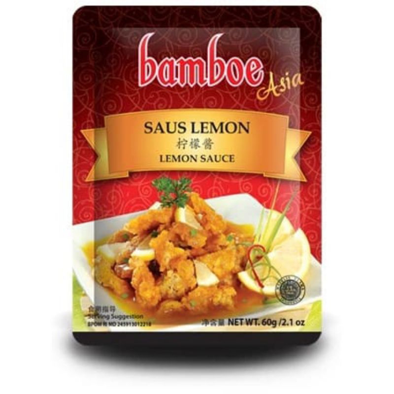 

Bamboe Saus Lemon | Bumbu Bamboe Saus Lemon 60g | Bumbu Saus Lemon Instan Merk Bamboe | Bamboe Asia