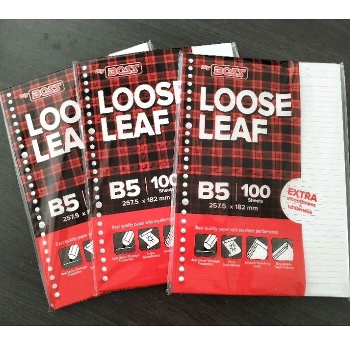 

Loose Leaf A5 B5 @100Sheets Big Boss