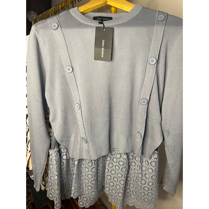 Zara woman brukat mix rajut