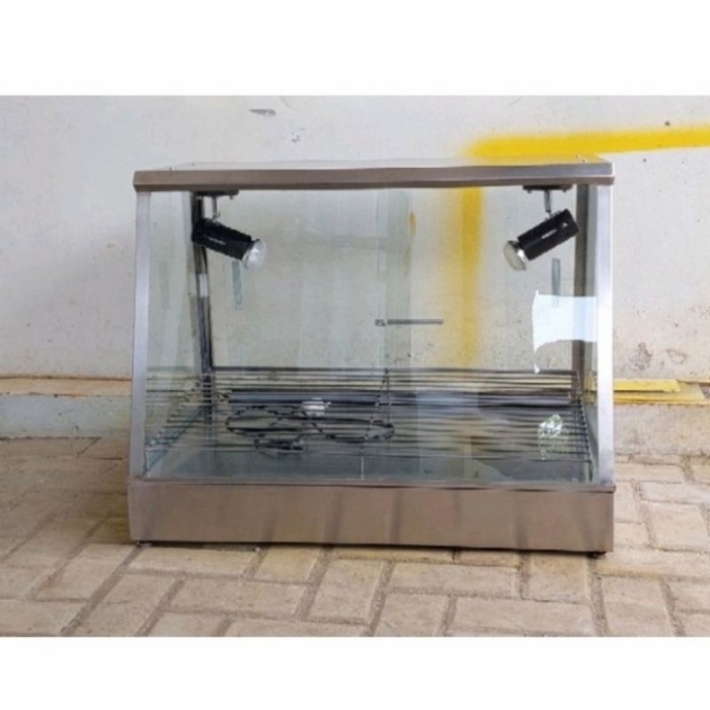 Food warmer display / Etalase food warmer stainless / Food warmer elektrik / Tempat penghangat makan