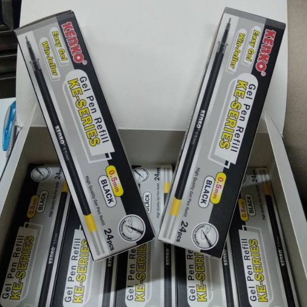 

el Baru.. Refill isi ulang easy gel kenko ke-series hitam dan biru isi 24 pcs 36