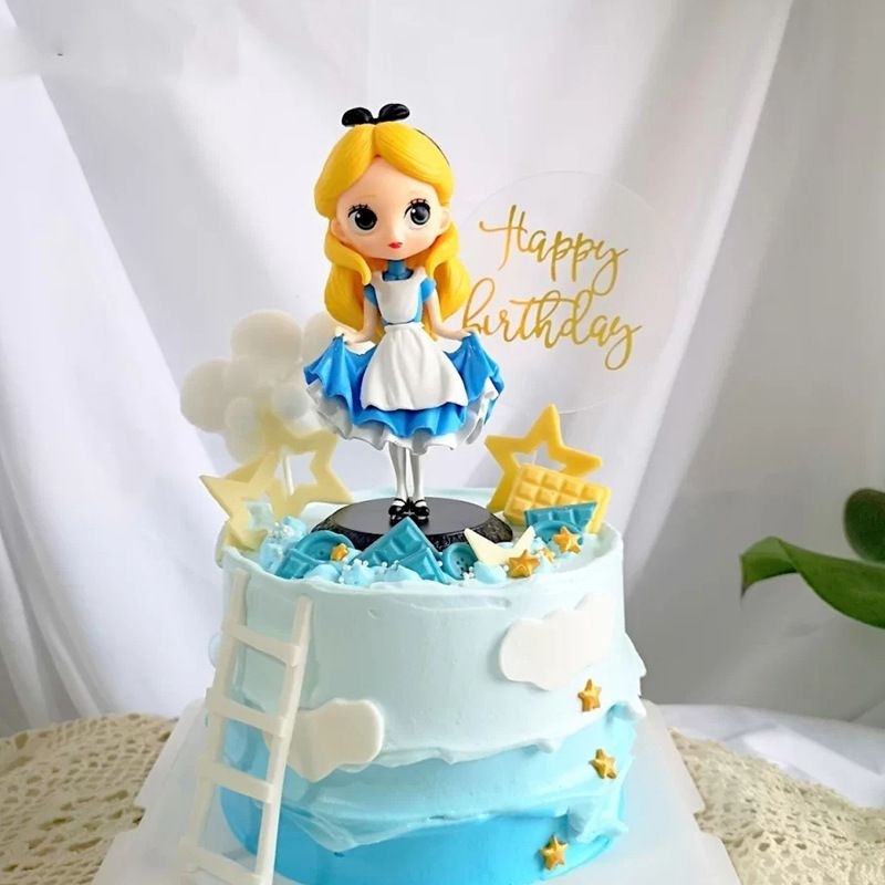 Figure Princess Alice/Topper Kue Cake Disney Action Figure Princess Alice