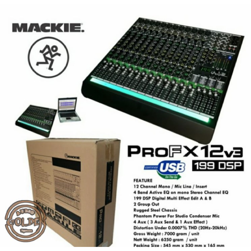 MIXER AUDIO MACKIE PRO FX16/ PRO FX16 16 CH EFFECT REVERB 199 DSP NEW