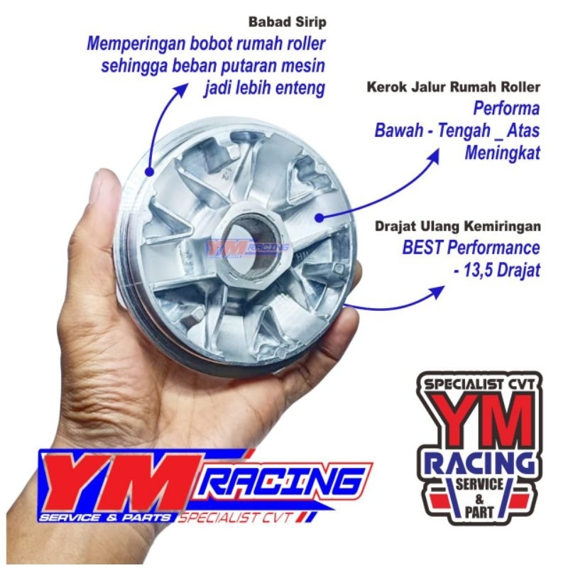 RUMAH ROLLER M3 BUBUTAN / RUMAH ROLLER SOUL GT 125 CUSTOM | RUMAH ROLLER FINO 125 RACING ( RUMAH ROL