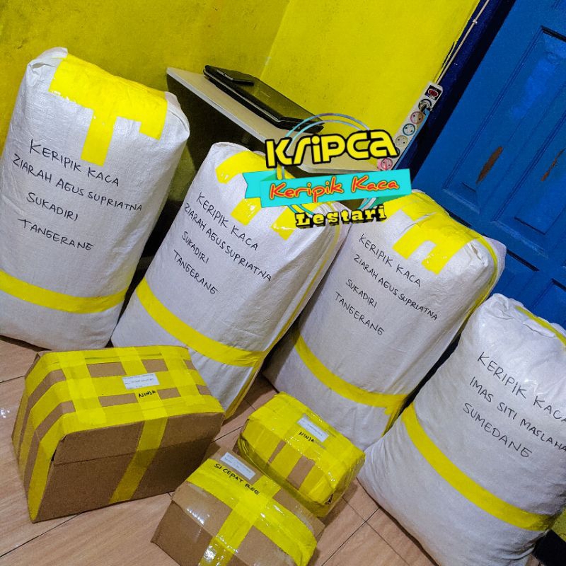 Lupiskeju Kripca / Keripik Kaca Bahan Mentah Isi 5 Kg (Paket Hemat) Super Tipis Putih Langsung Dari