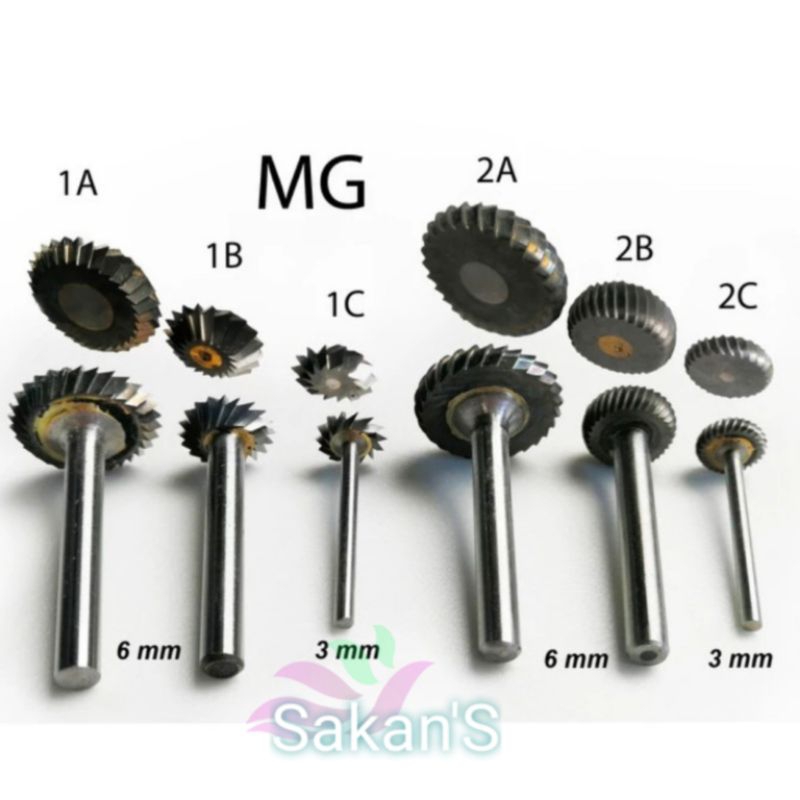 Mata Bor Jin Bonsai Ryuga Original, As 6mm dan 3mm, Alat Bonsai