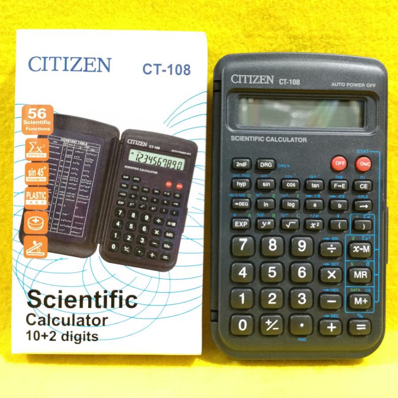 

Pasti murah Kalkulator Citizen Scientific Ilmiah CT 108 H0V