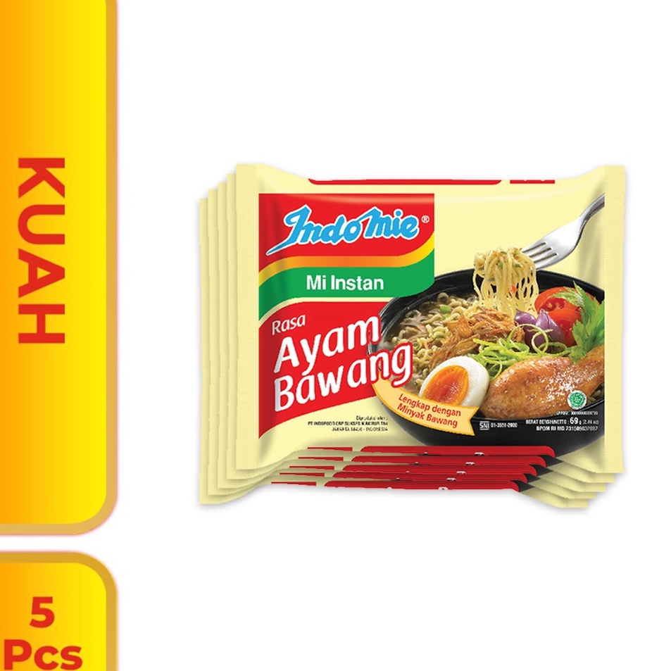 

5 Pcs - Indomie Kuah Ayam Bawang