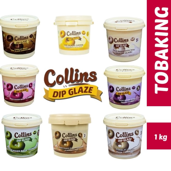 

1.1 SALE Collins Dip Glaze 1 kg Choco Crunchy Topping Kue Donut Pisang