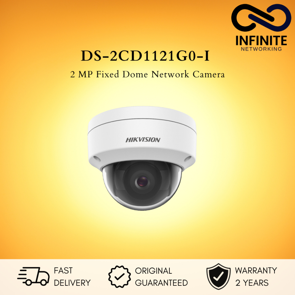 DS-2CD1121G0-I HIKVISION IP CAMERA 2MP FIXED DOME CAMERA