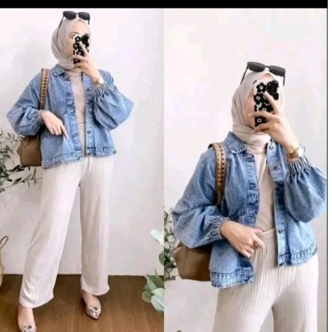 Jaket jeans vintage oversize wanita jaket jeans oversize wanita  jaket vintage jeans wanita