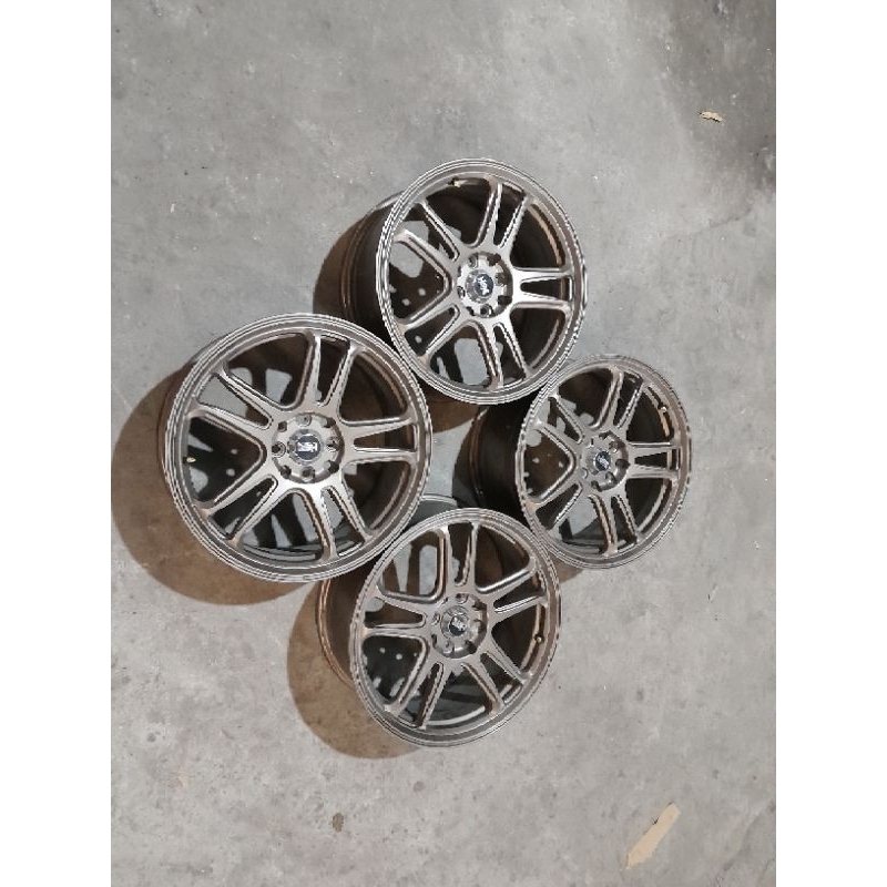 velg mobil bekas ring 17 lubang 4x100/114 bisa untuk jazz avanza xenia