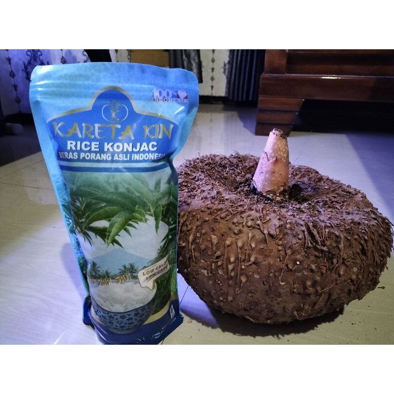 

BERAS PORANG KARETA'KIN 100℅ ORIGINAL 1000 gr / 1 kg KARETA'KIN shirataki Fukumi Rice konjac Beras Diet Diabetes konyaku