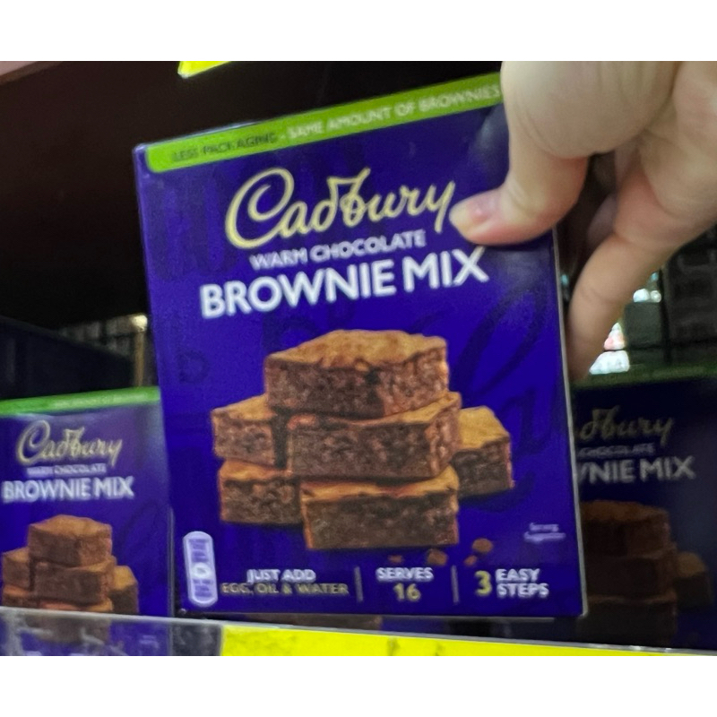 

Cadbury warm chocolate brownie mix serves 16 COKELAT ORI SG
