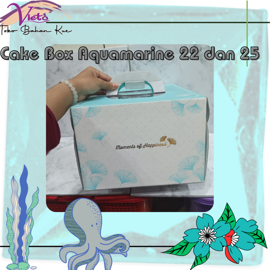 

Box Kue aquamarine