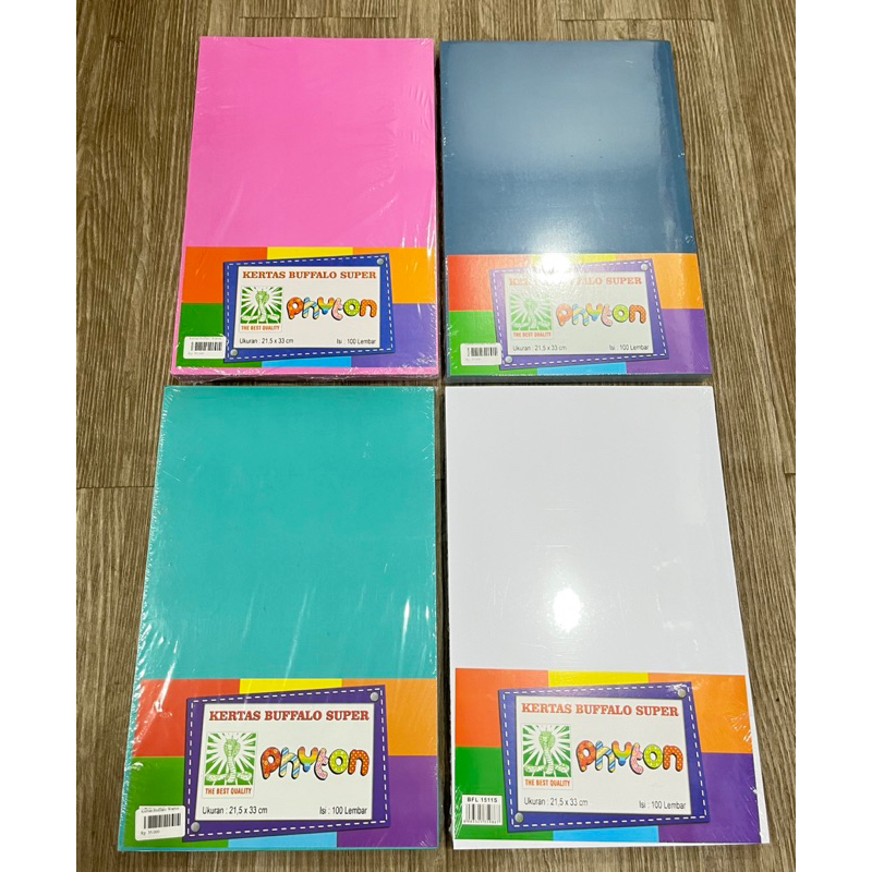 

(10 Lembar) Kertas Buffalo Ukuran Folio F4 / Kertas Cover Jilid