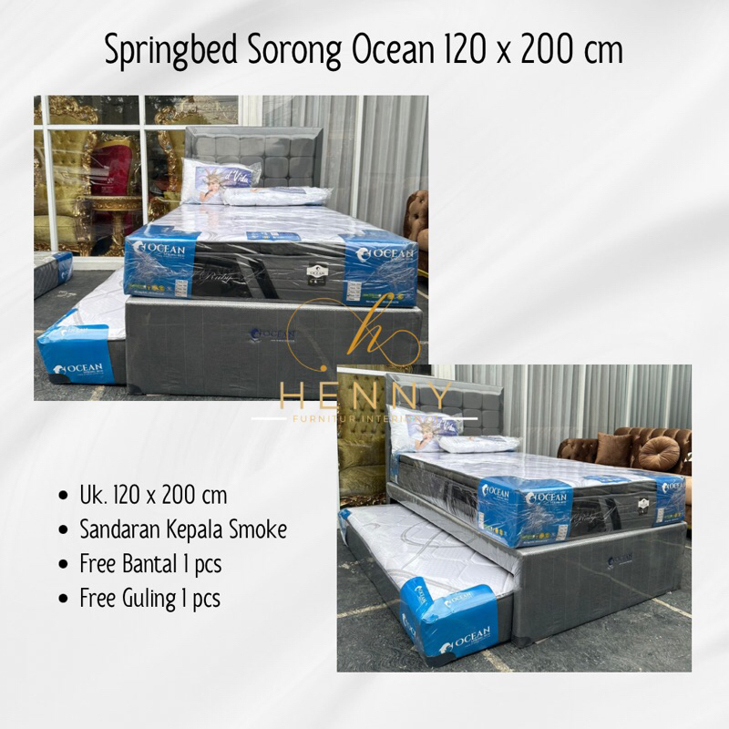 Henny Furniture Springbed Sorong Ocean Uk. 120 x 200 cm