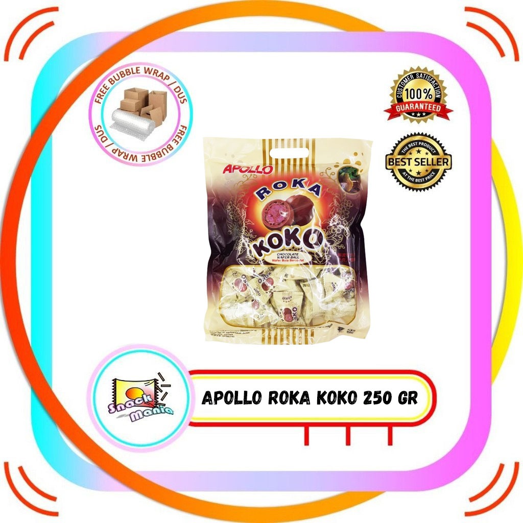 

Apollo Roka KOKO Chocolate Wafer Choco Coklat Ball ~ 250 gr