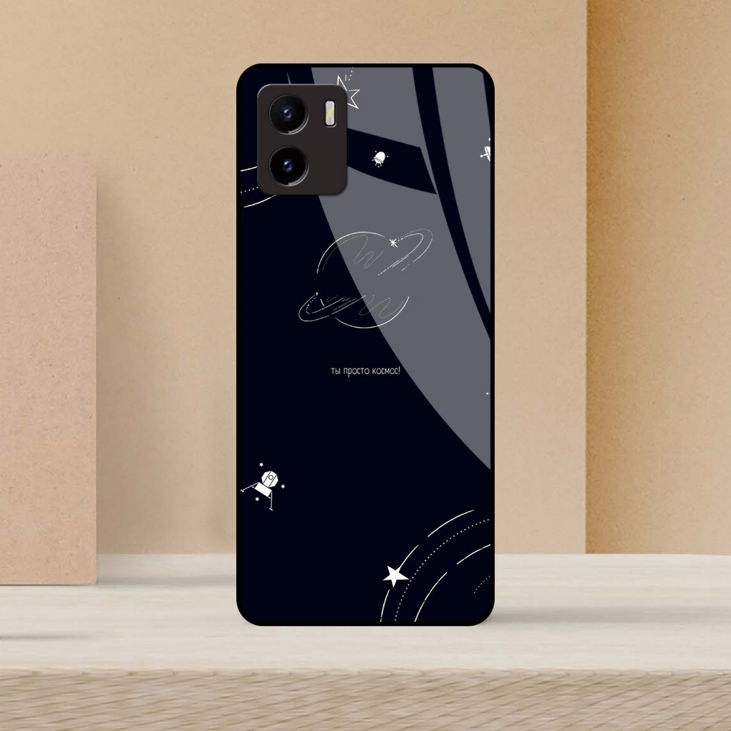 [ AST ] jasoncellphone Softcase Kaca Kilau VIVO Y15S / VIVO Y01 - Casing Hp - Softcase - Softcase Gl