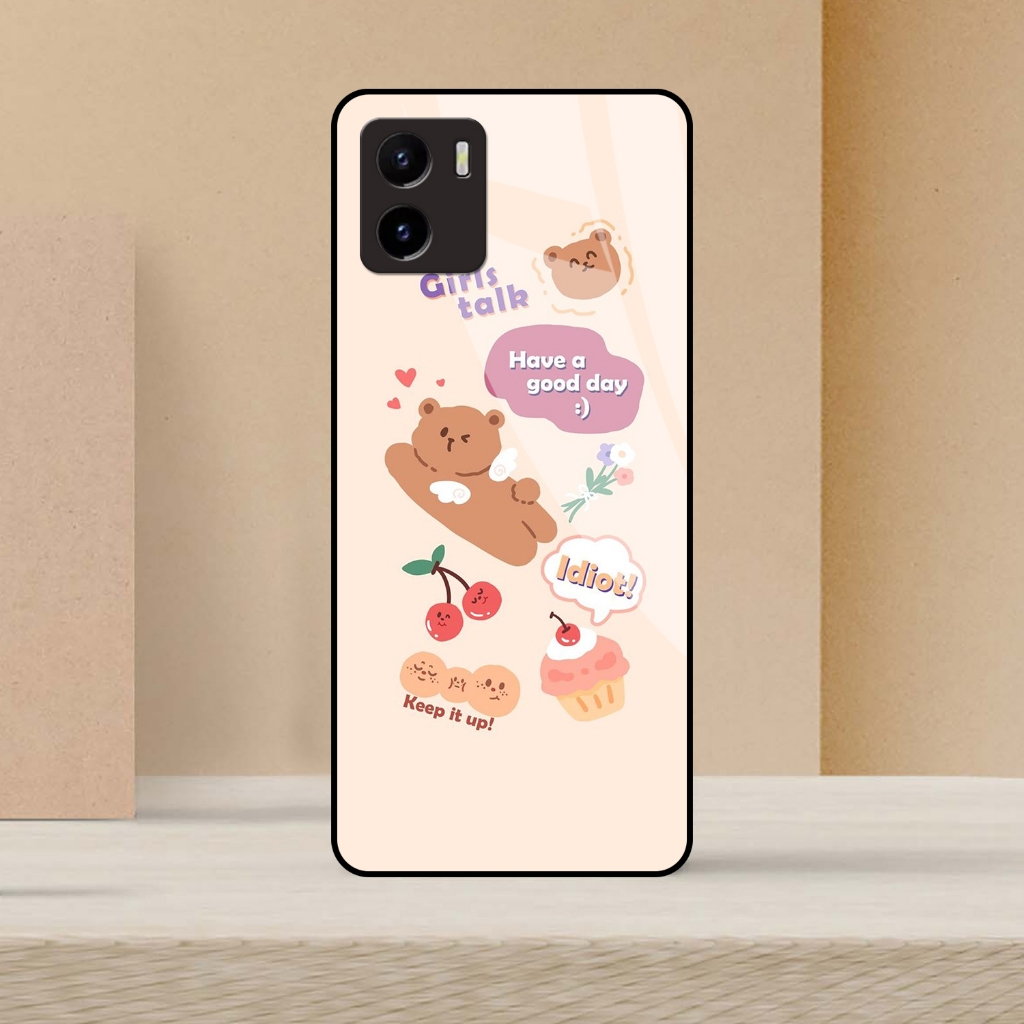 [ BRG ] jasoncellphone Softcase Kaca Kilau VIVO Y15S / VIVO Y01 - Casing Hp - Softcase - Softcase Gl