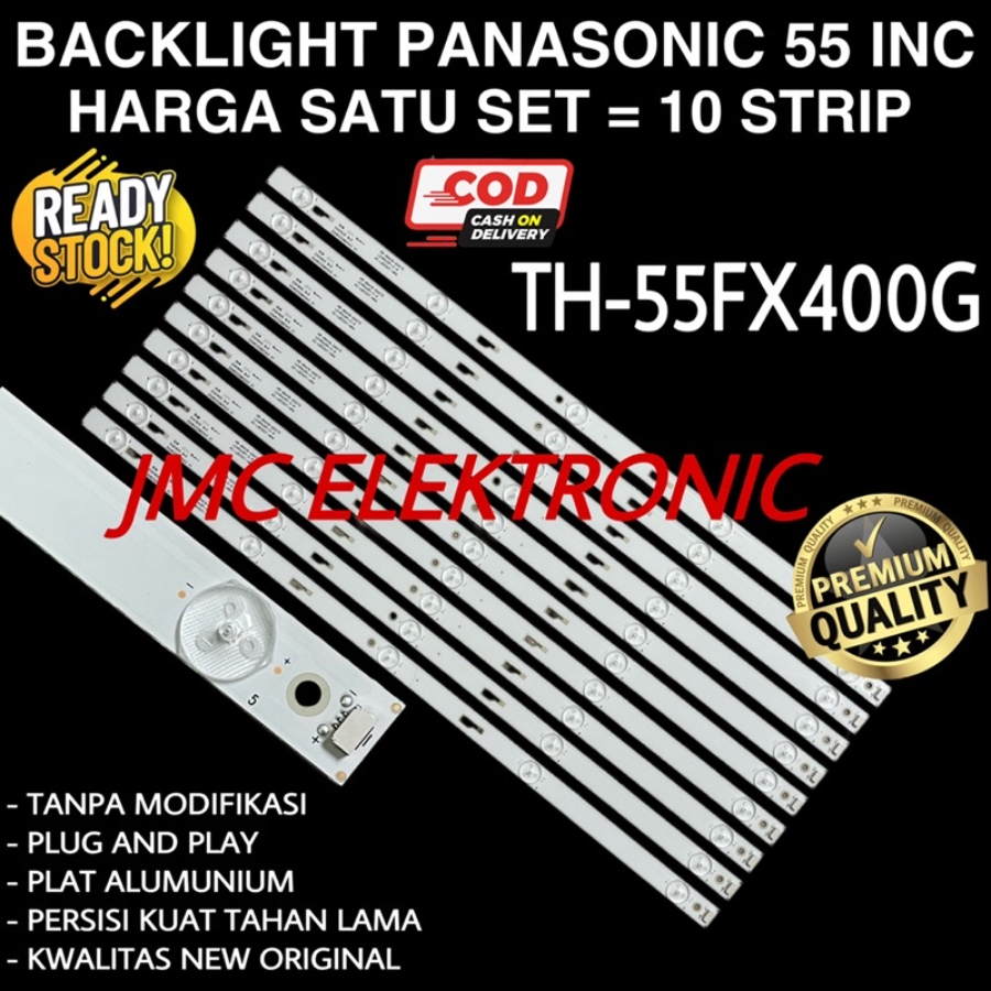 BACKLIGHT TV LED PANASONIC 55 INCH TH-55FX400G TH55FX400G 55FX400G 55FX400 LAMPU BL 55 IN